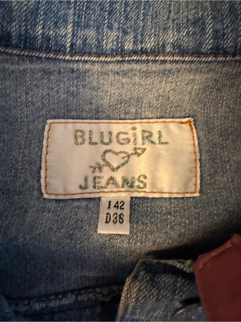 Bluegirl by Blumarine Jeans Embellished Denim Jacket — IT 42 - Picture 4 of 5
